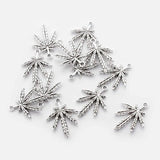 30Pcs Tibetan Silver Maple Leaves Charms Pendant DIY Jewelry Findings