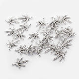 30Pcs Tibetan Silver Maple Leaves Charms Pendant DIY Jewelry Findings