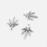 30Pcs Tibetan Silver Maple Leaves Charms Pendant DIY Jewelry Findings