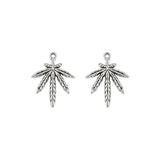 30Pcs Tibetan Silver Maple Leaves Charms Pendant DIY Jewelry Findings