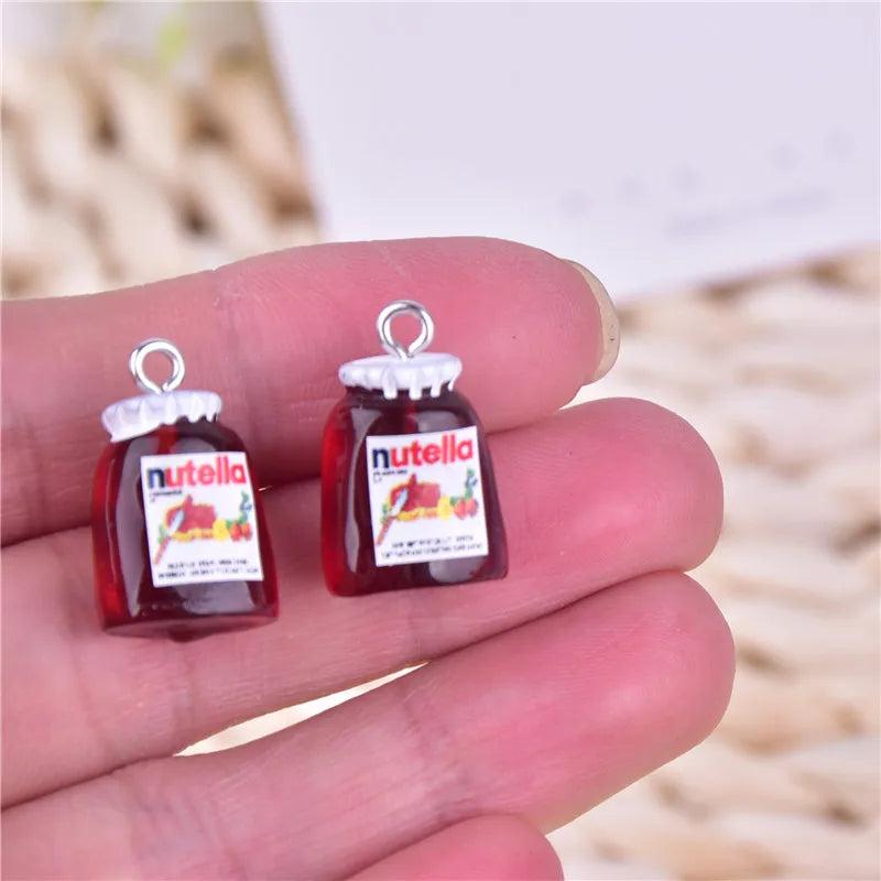 10pcs Peanut Butter 3D Resin Charms for DIY Earring Keychain