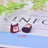 10pcs Peanut Butter 3D Resin Charms for DIY Earring Keychain