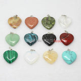 12pcs Natural Stone Charms Finding Pendants Mix Style (w02538) Aa