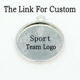 10pcs Football Baseball Dangle Charms for DIY Bracelet Jewelry