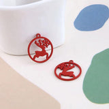 5pcs Christmas Charm Reindeer Snowflakes Santa Letters Charms DIY Jewelry Making