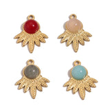 5pcs Turquoise Stone Boho Charm Pendants for DIY Jewelry