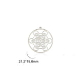 5pcs Metatron Cube Charms for Jewelry Making Pendant