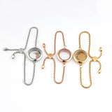 30mm Twist Locket Bracelet Stainless Steel Floating Charms Locket