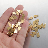 50pcs Brass Water Drop Charms for Jewelry Making Earrings Keychain