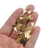 50pcs Brass Water Drop Charms for Jewelry Making Earrings Keychain
