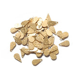 50pcs Brass Water Drop Charms for Jewelry Making Earrings Keychain
