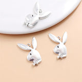 36pcs Vintage Mushroom Rabbit Charms for Pendant Necklace Jewelry Making
