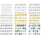 130PC/lot 8mm Slide Letter DIY Jewelry Charms ENGLISH Alphabet for Keychains
