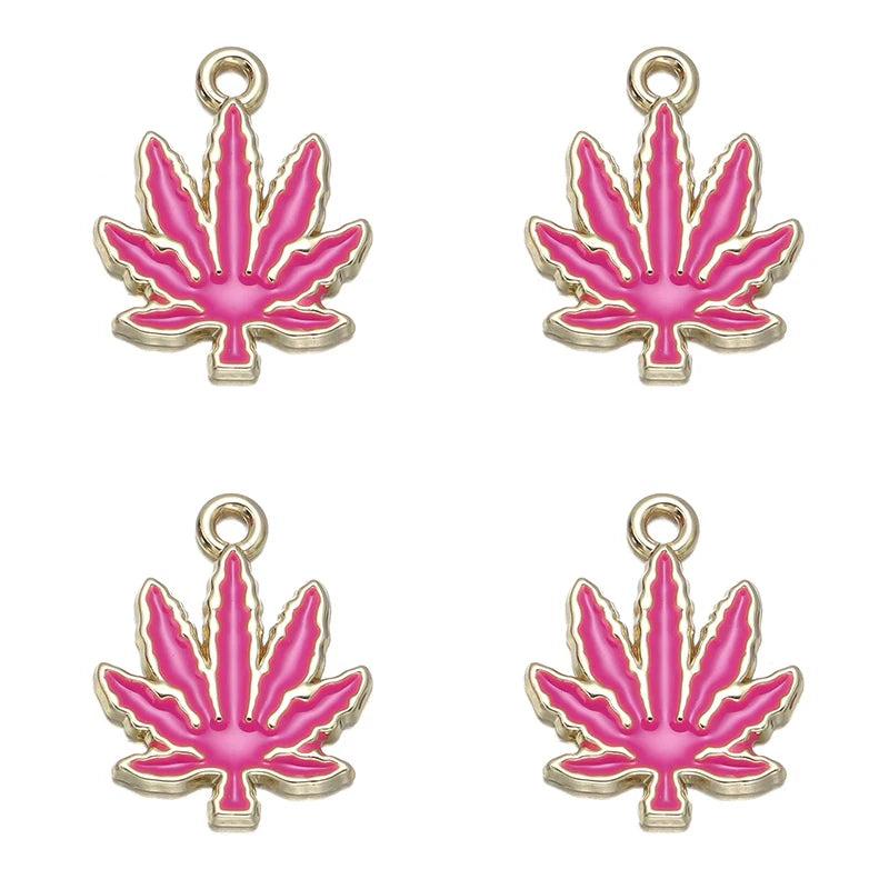 10pcs Maple Leaves Charms for DIY Necklace Jewelry Making
