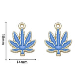 10pcs Maple Leaves Charms for DIY Necklace Jewelry Making