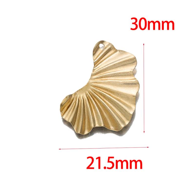 10pcs Brass Abstract Circle Geometric Flower Pendants for Earrings