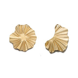 10pcs Brass Abstract Circle Geometric Flower Pendants for Earrings