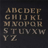 18K Rainbow Zircon Initial Charms for DIY Pendant Name Jewelry Making