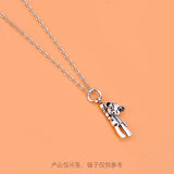 S925 Thai Silver Bear Pendant Jewelry DIY Material Bag