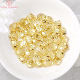 6PCS 8x10MM Planet Charms Pendants 24K Plated Brass Zircon DIY Jewelry