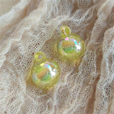 30Pcs Transparent Bubble Ball Acrylic Charms DIY Jewelry Making Pendant