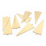 10pcs Raw Brass Triangle Earring Charms for DIY Jewelry Making