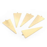 10pcs Raw Brass Triangle Earring Charms for DIY Jewelry Making