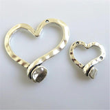 10pcs Heart Shaped Charm Pandant for Jewelry Making DIY