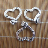 10pcs Heart Shaped Charm Pandant for Jewelry Making DIY