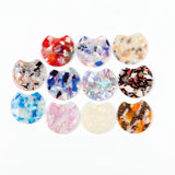Tortoise Shell Earring Charm, Acrylic Beads, Circle Cutout Earrings Parts