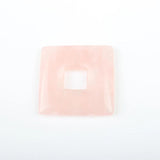 2pcs Natural Stone Square Center Hole Pendant Star Jewelry Making DIY