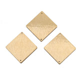 10pcs Raw Brass Square Stamping Blanks Charms For DIY Jewelry