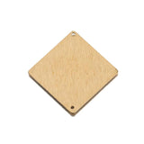 10pcs Raw Brass Square Stamping Blanks Charms For DIY Jewelry