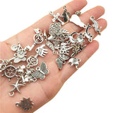 Mixed Tibetan Silver Metal Charms Pendants DIY for Necklace Bracelet 100 PCS