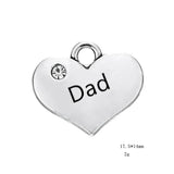 Princess Charms Rhinestone Heart DIY Jewelry Making
