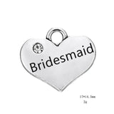 Princess Charms Rhinestone Heart DIY Jewelry Making