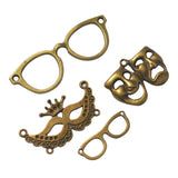 24pcs Antique Bronze Passport Charms for Jewelry