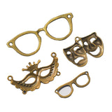 24pcs Antique Bronze Passport Charms for Jewelry