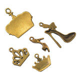 24pcs Antique Bronze Passport Charms for Jewelry