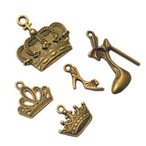24pcs Antique Bronze Passport Charms for Jewelry