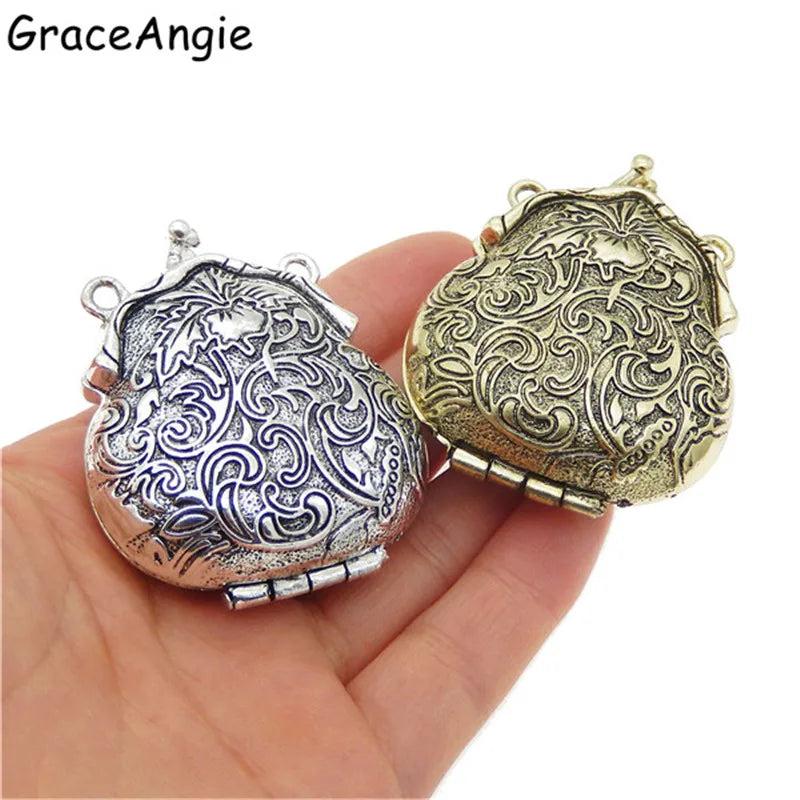 Ancient Purse Locket Charm Pendants for Jewelry Lover