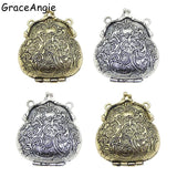 Ancient Purse Locket Charm Pendants for Jewelry Lover
