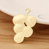 10 Leaf Charms Pendants for DIY Jewellery Making 30x20mm