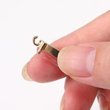 10PCS Metal Geometric Water Drop Crystal Charm Earring Jewelry Making
