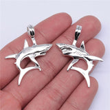 10pcs 33x38mm Shark Charms for Jewelry Making