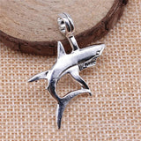10pcs 33x38mm Shark Charms for Jewelry Making