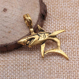 10pcs 33x38mm Shark Charms for Jewelry Making