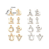 26pcs A-Z Zircon Letter Charms Jewelry Making Alphabet Letters Charms