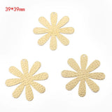 Raw Brass Hammered Flower Charms Sun Flower Pendant DIY Earrings Jewelry Making
