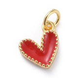 10Pcs Sweet Heart Shape Charms for DIY Jewelry Making